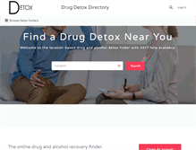 Tablet Screenshot of drugdetoxdirectory.com